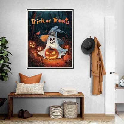 Paint By Numbers Ghost Art Kit For All Skill Levels