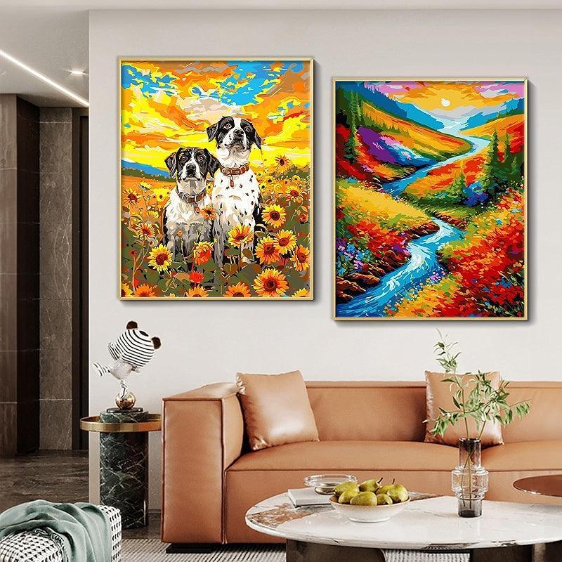 Paint By Numbers Kit Black Cat Canvas Art