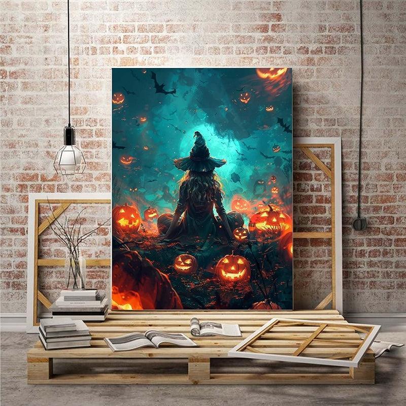 Paint By Numbers Kit Halloween Complete Set