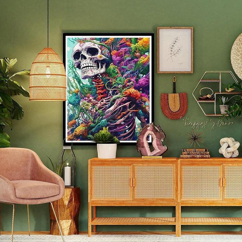 Skull Paint By Numbers For Adults DIY Oil Painting On Canvas