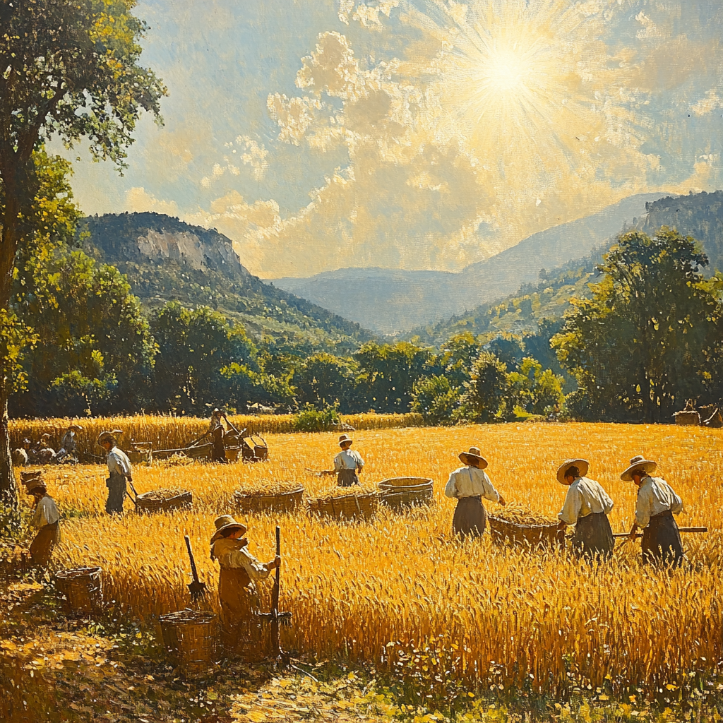 Jean-François Millet Inspired Rural Harvest Painting by numbers kit