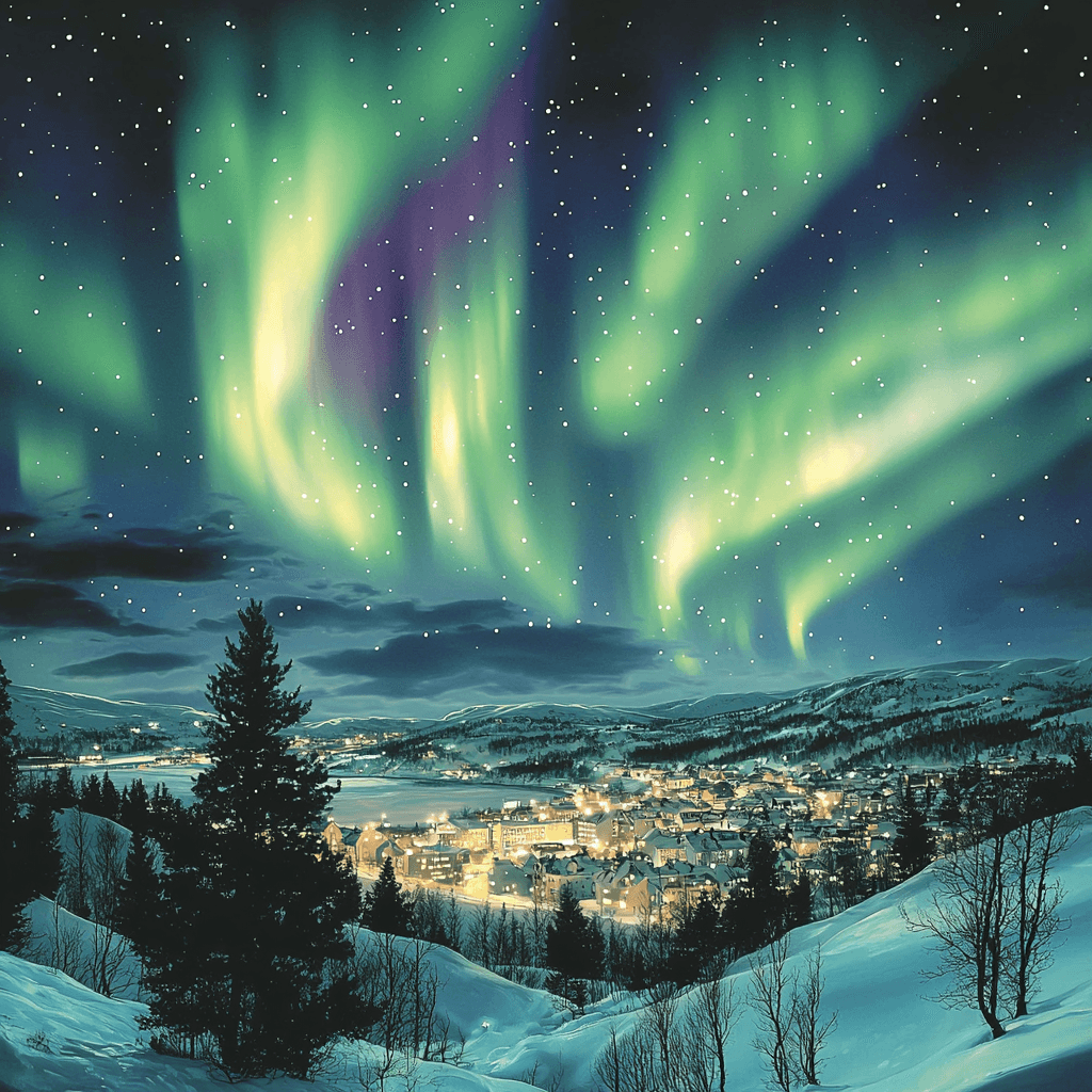 Northern Lights - Tromsø Painting Number Kit