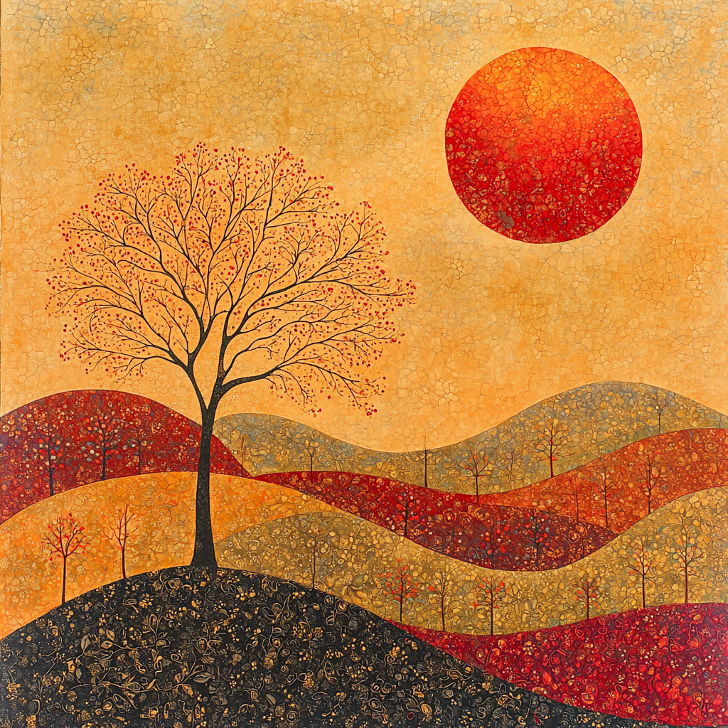 Nandalal Bose Inspired Eternal Cycles DIY Paint By Numbers