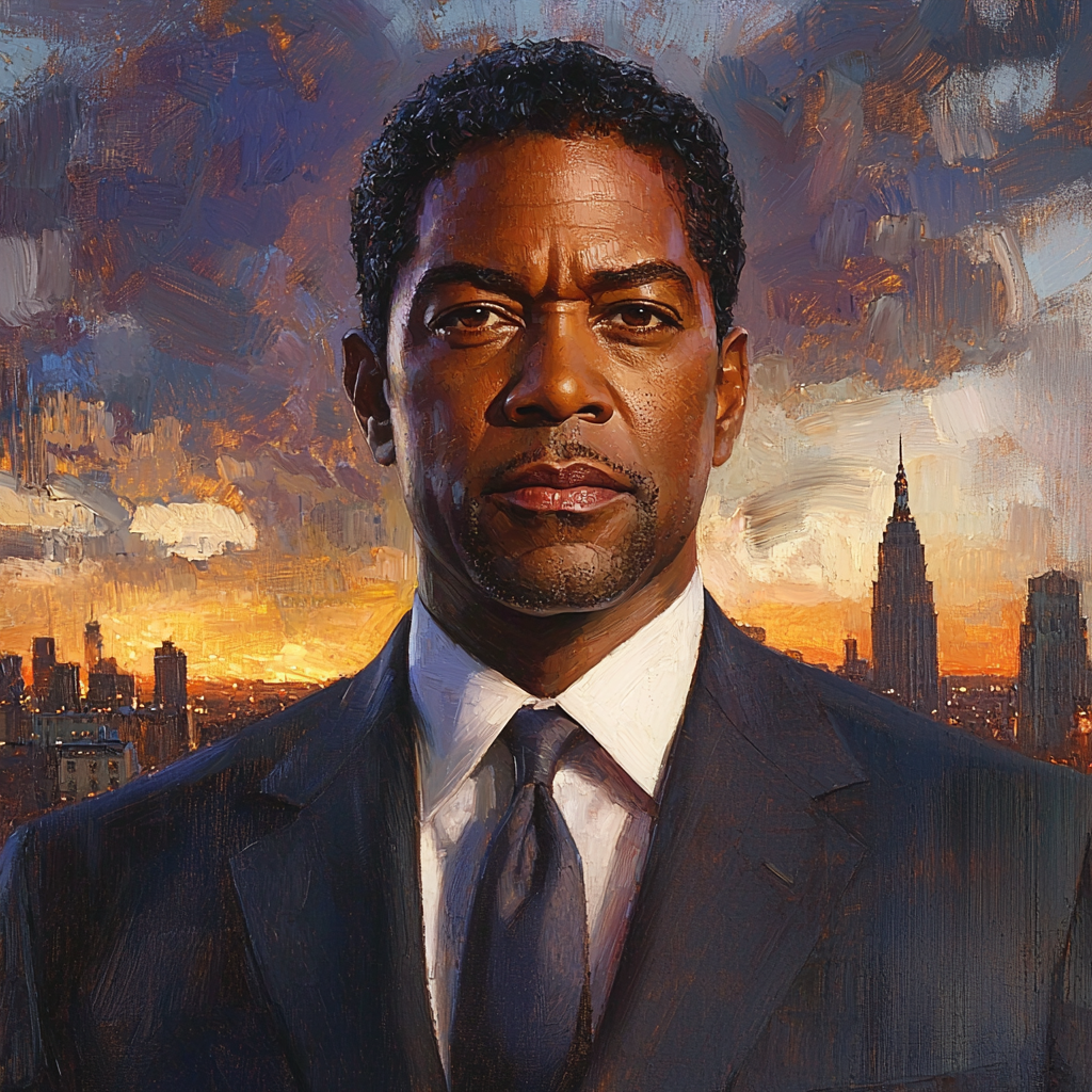 Denzel Washington: Commanding The Screen With Dignity Numbered Painting Kits
