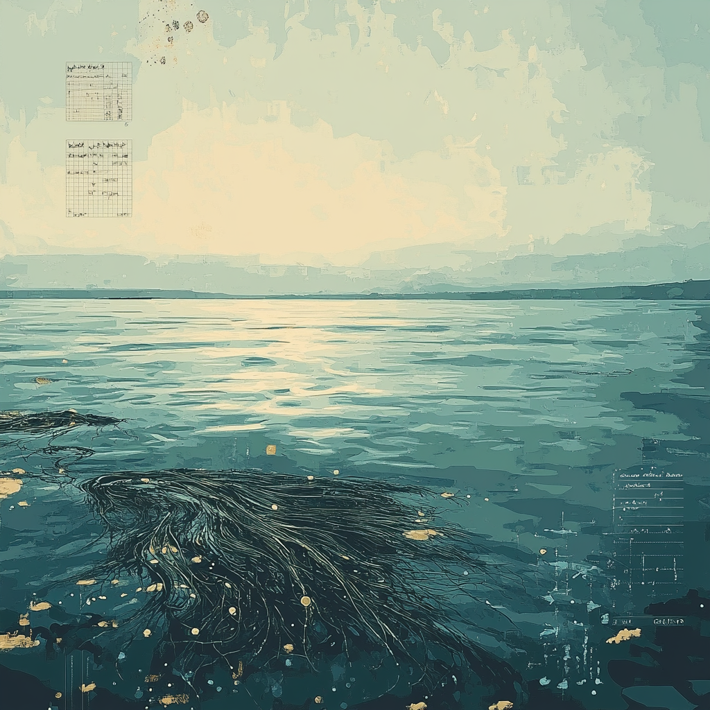 Leonardo Da Vinci Inspired Oceanic Constellation Number painting