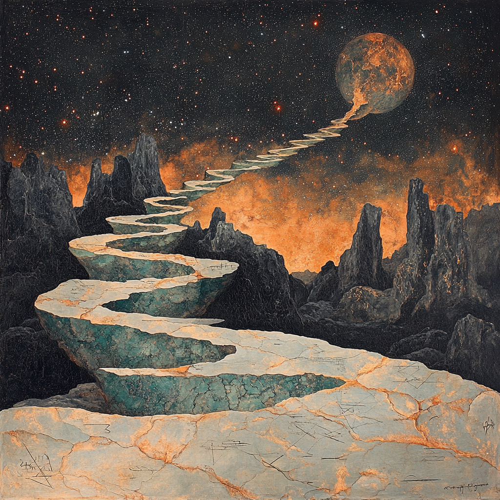 Michelangelo Inspired Comet Spine Numbered painting kits