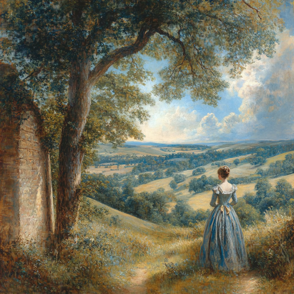 Thomas Gainsborough Inspired Elegant Portrait painting number kit