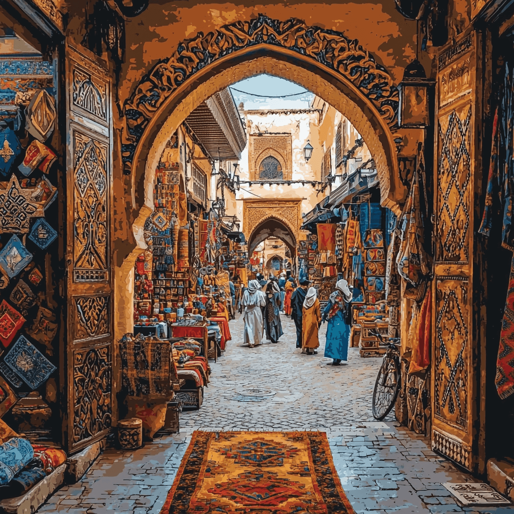 Fes Medina - Fes Painting Number Kit