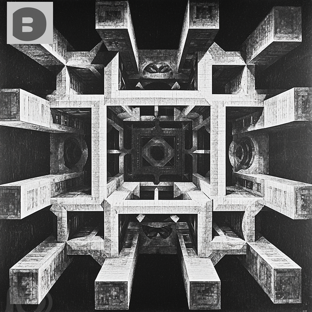 M.C. Escher Inspired Mystical Symmetry Paint By Color