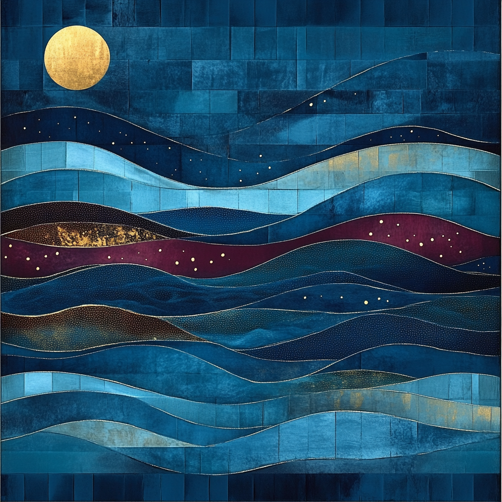 Paul Klee Inspired Nocturne Of Tidal Grids Paint by numbers art