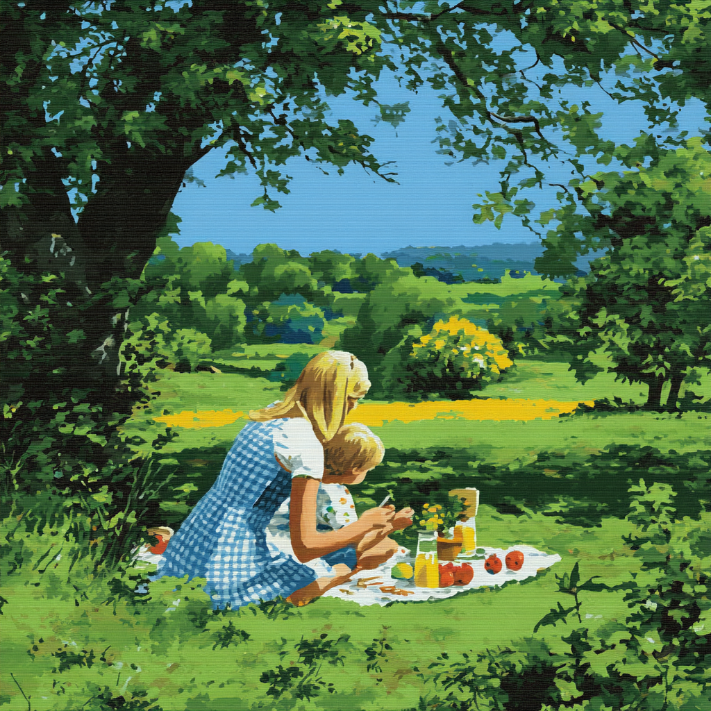 Picnic In Paradise Paint By Color
