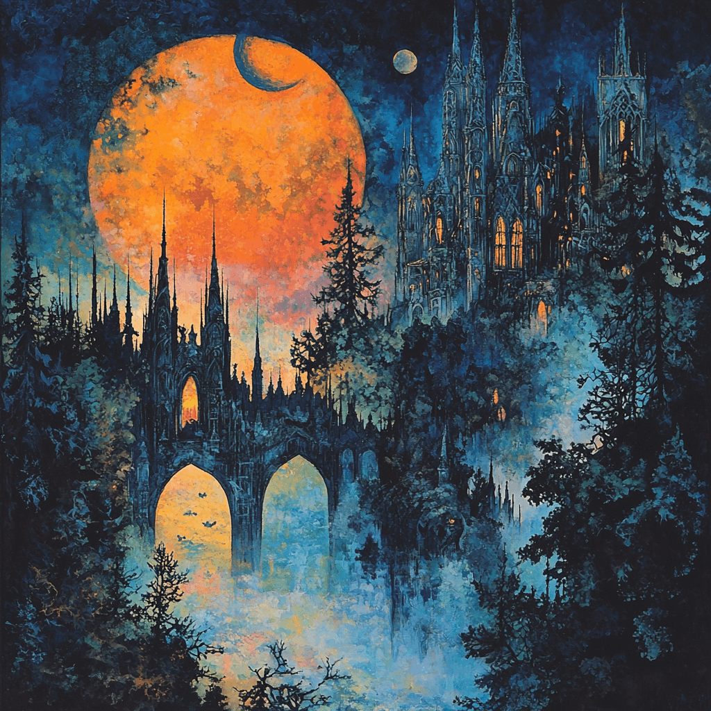 H.P. Lovecraft Inspired Lovecraftian Dreamscape Paint By Numbers Kits