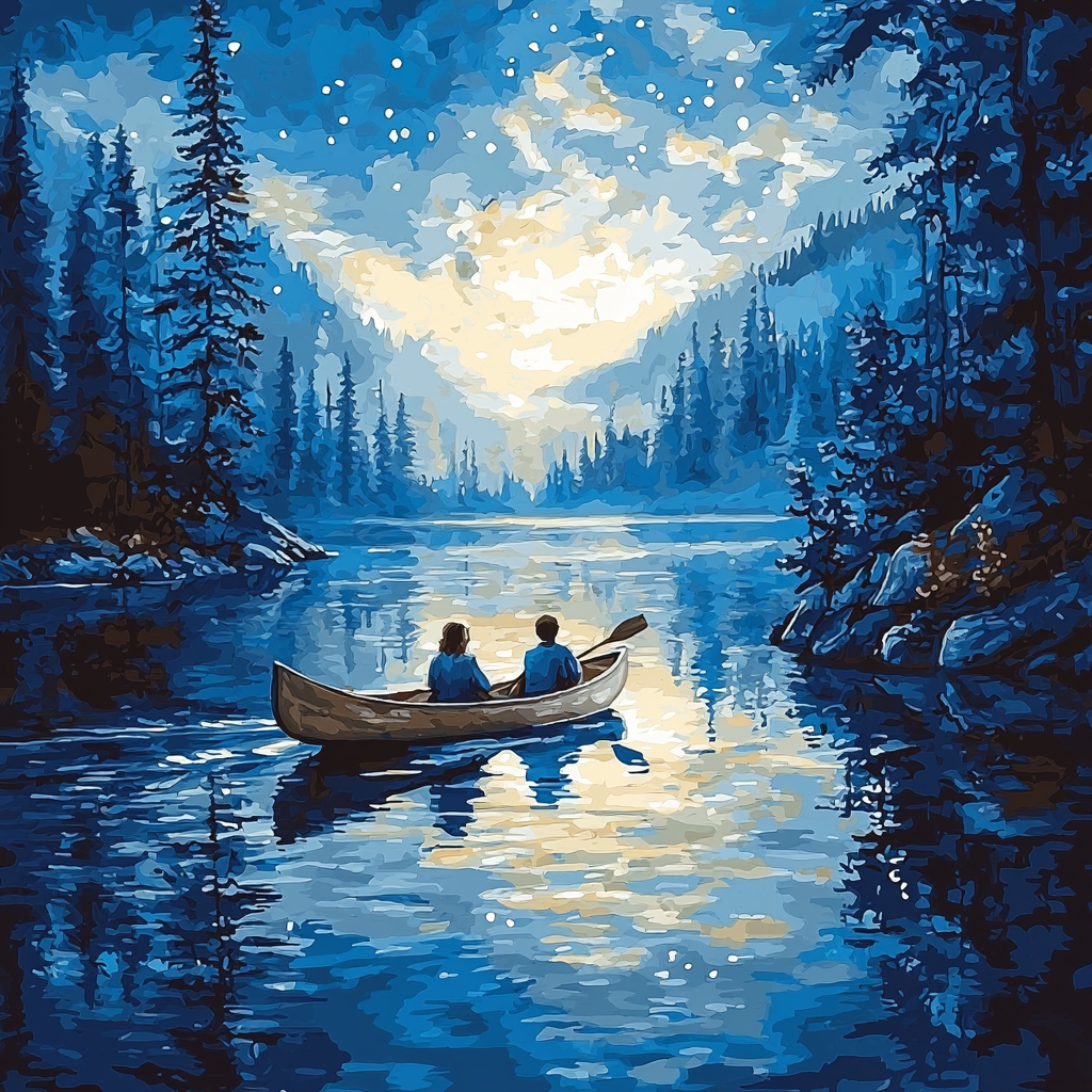 Mom And Me Under The Stars Painting By Numbers Kit