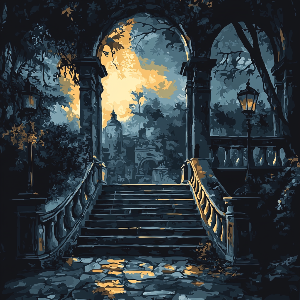 Piranesi Inspired Gothic Architectural Fantasy Painting By Numbers Kit