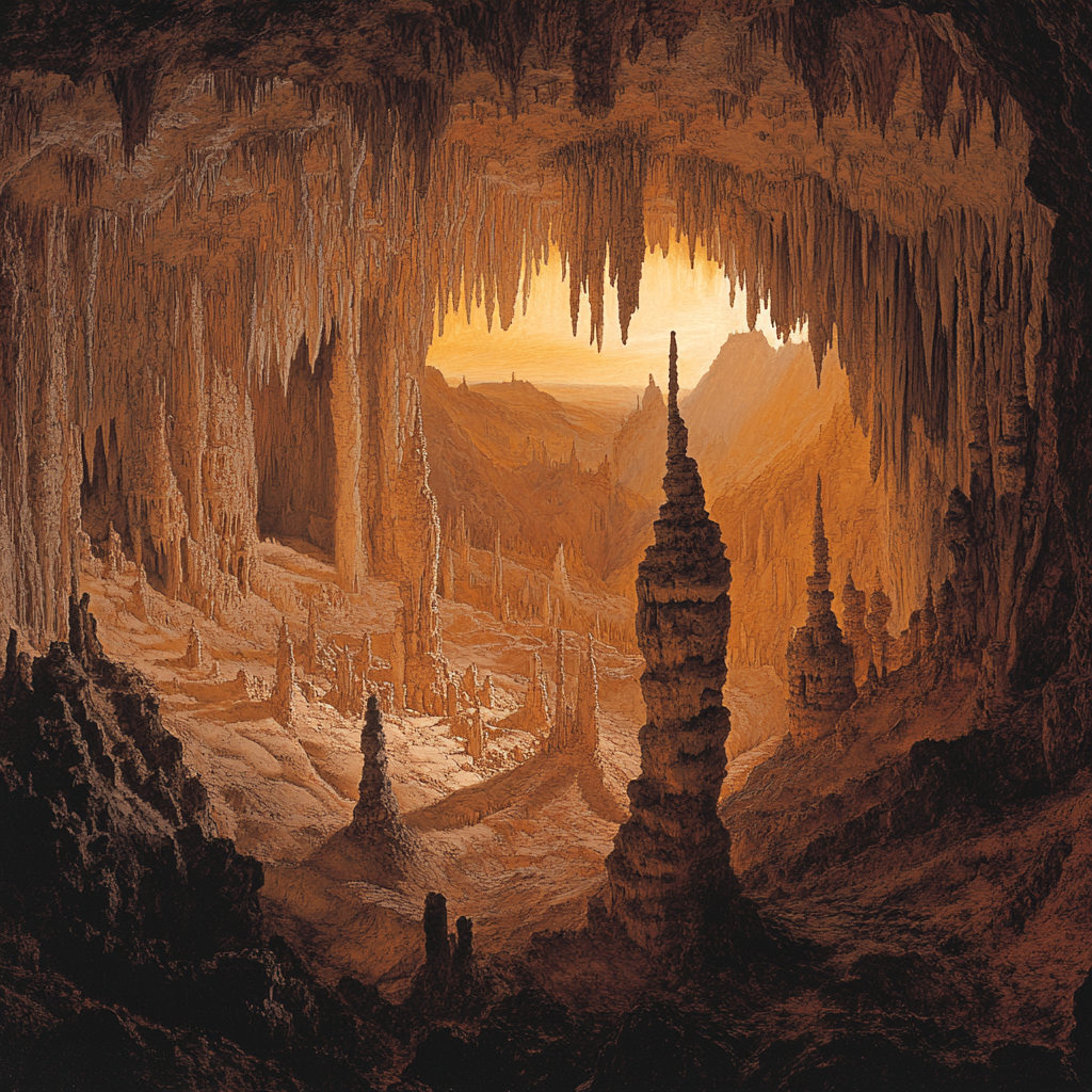 Michelangelo Inspired Forgotten Cavern paint by number