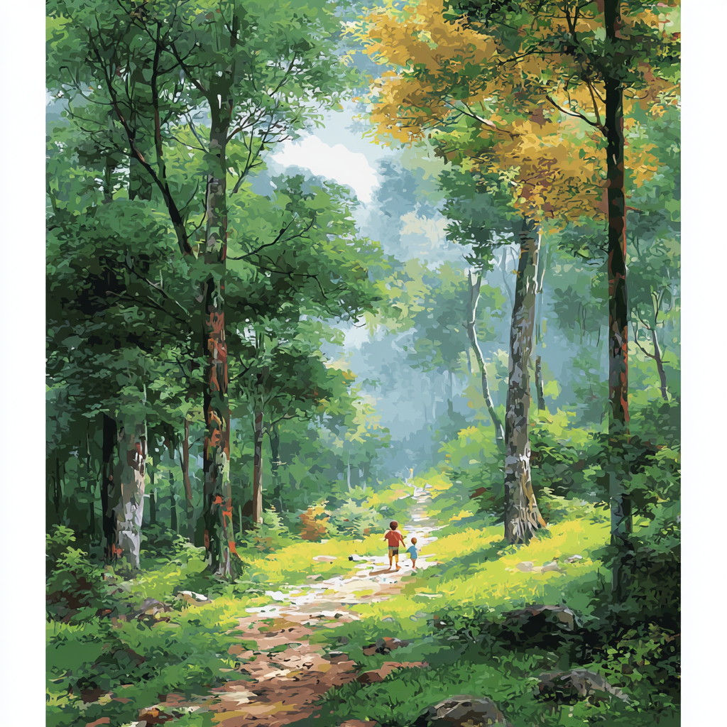 Forest Whisperings Paint By Color