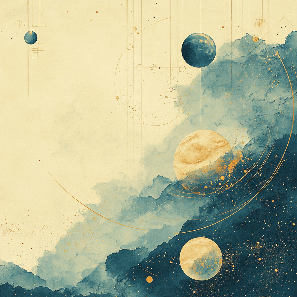 Leonardo Da Vinci Inspired Celestial Harmony Numbered painting kits