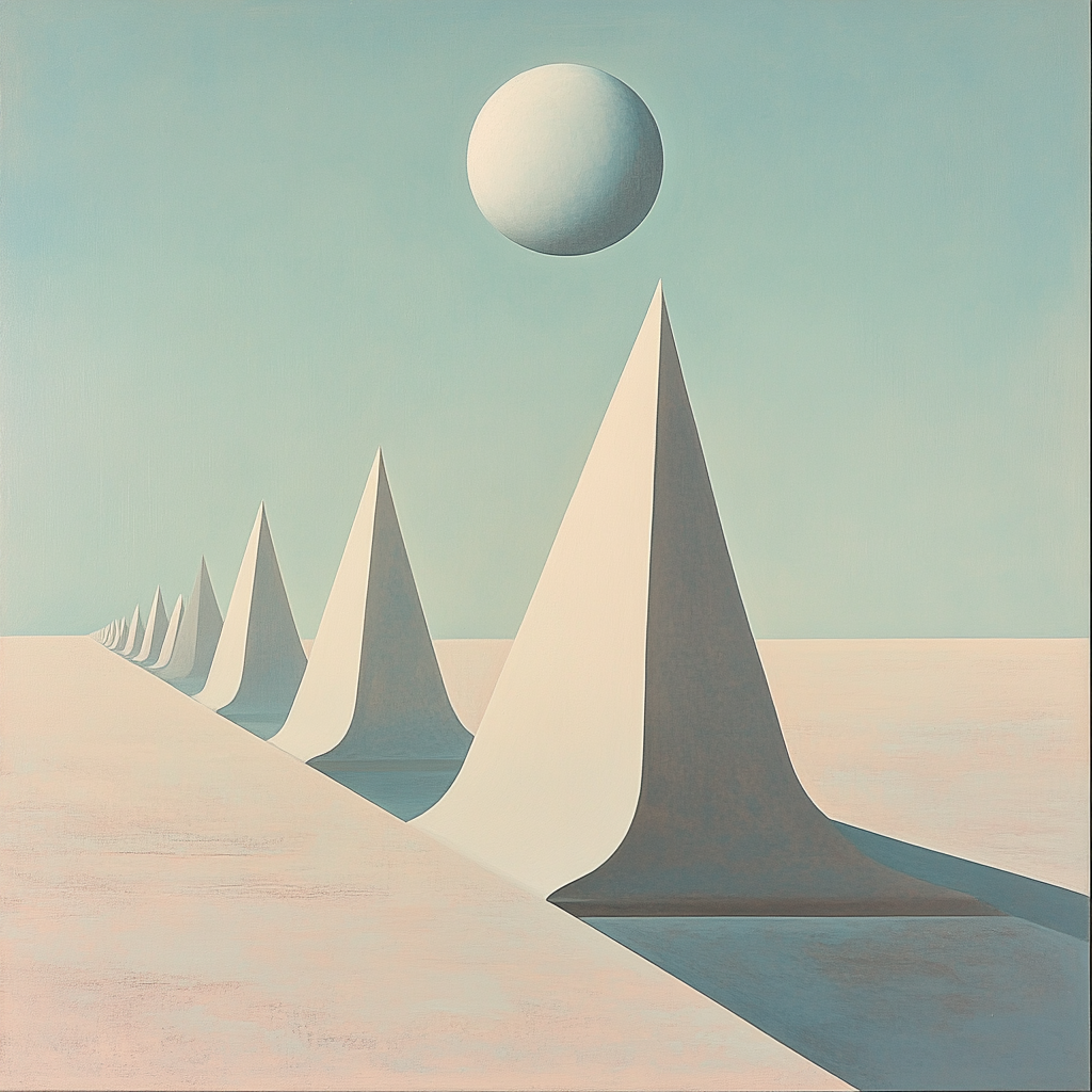 Yves Tanguy Inspired Alien Desert painting number kit