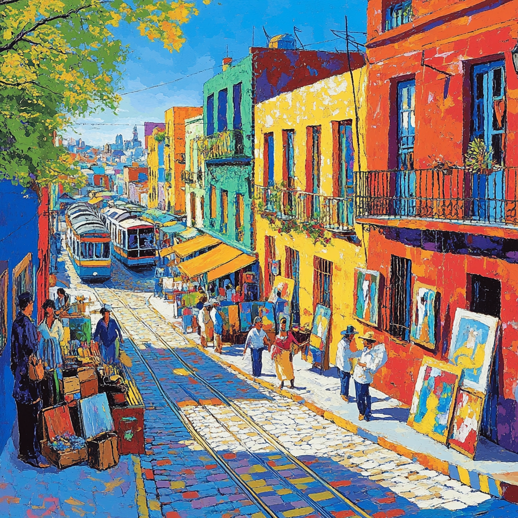 Caminito Colorful Row Houses Buenos Aires Argentina Painting by numbers kit