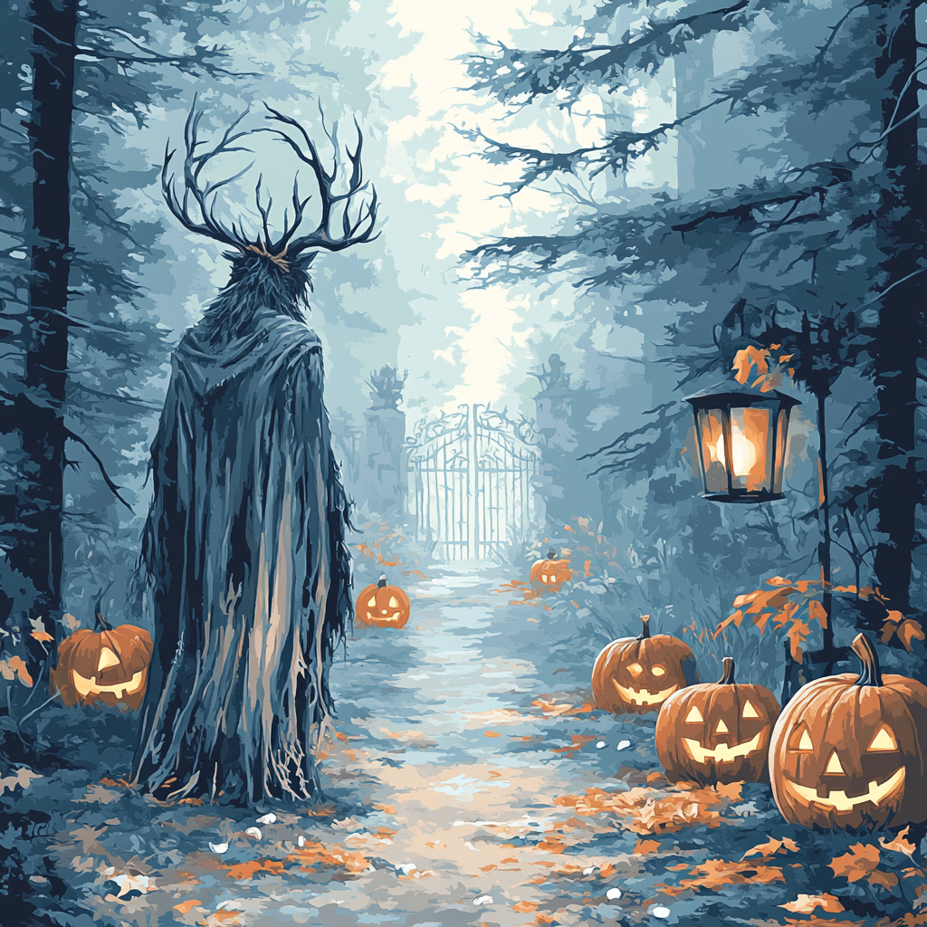 Wendigo On Halloween Trail DIY paint by numbers