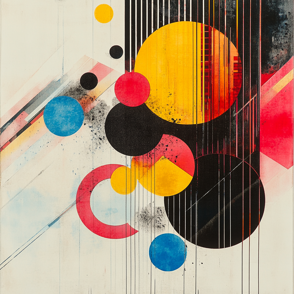 Wassily Kandinsky Inspired Urban Soundscape paint by numbers