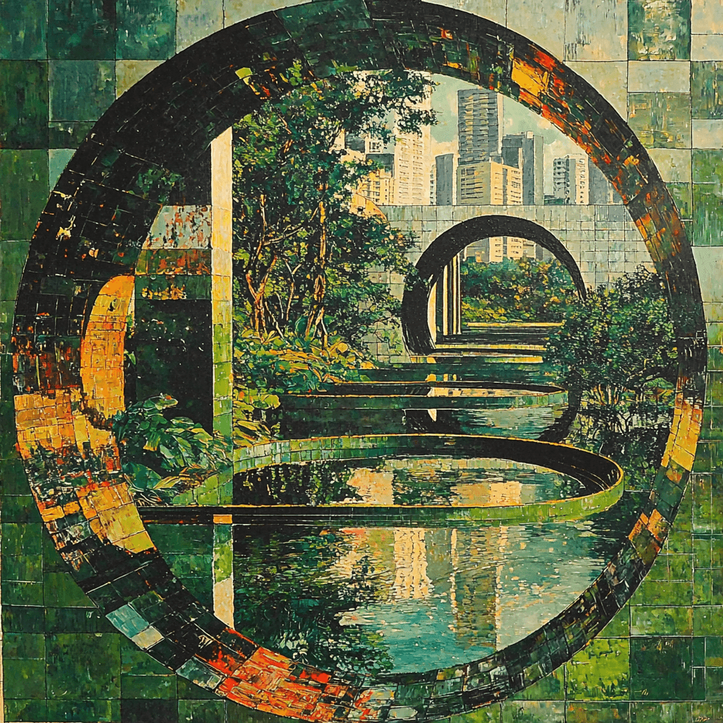 Salvador Dali Inspired Surreal Urban Garden Paint By Numbers