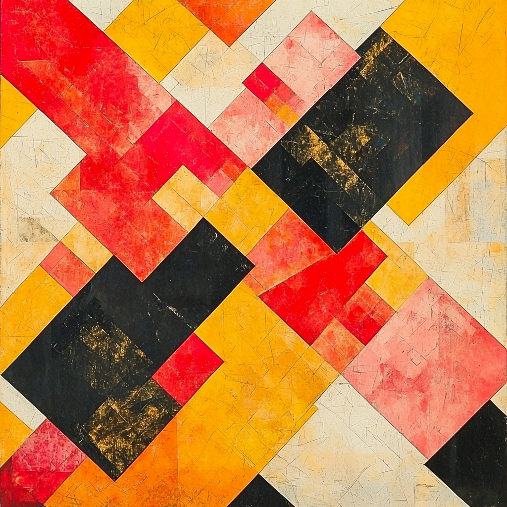 Kazimir Malevich Inspired Curated Chaos Numbered Painting Kits