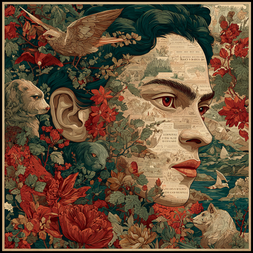 Frida Kahlo Inspired Childhood Memories paint by number