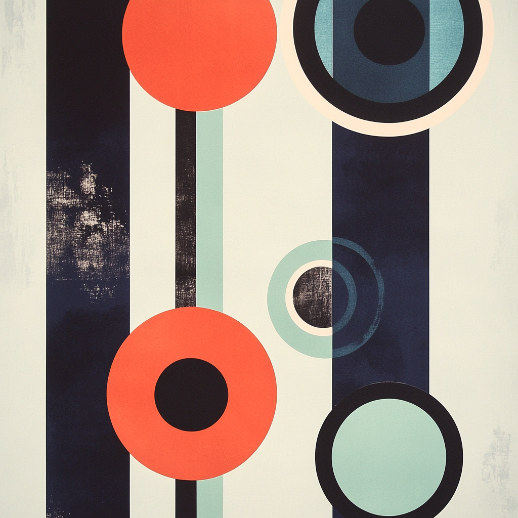 Kazimir Malevich Inspired Orbiting Planes Numbered painting kits