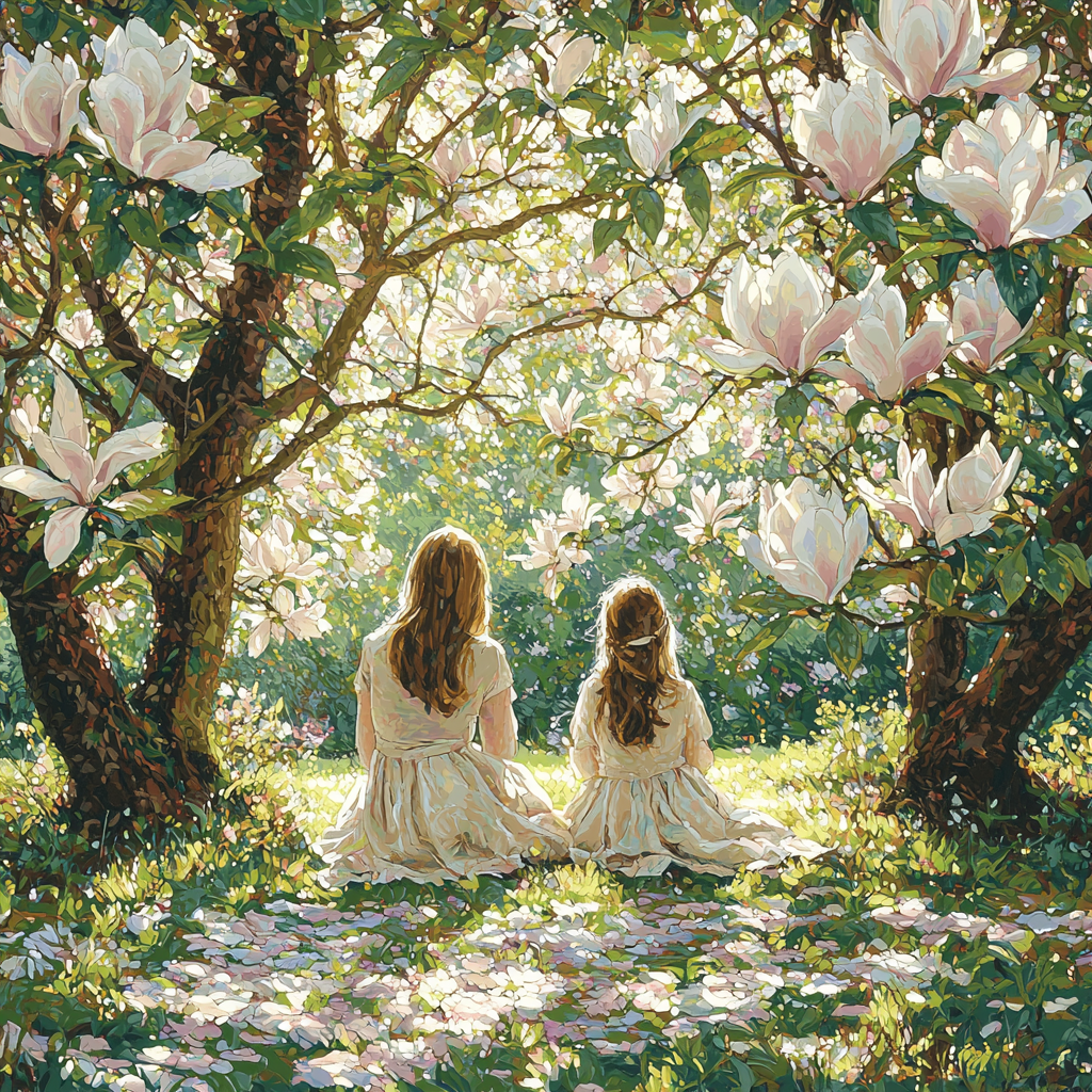 Beneath The Magnolia Trees Paint By Numbers Kits