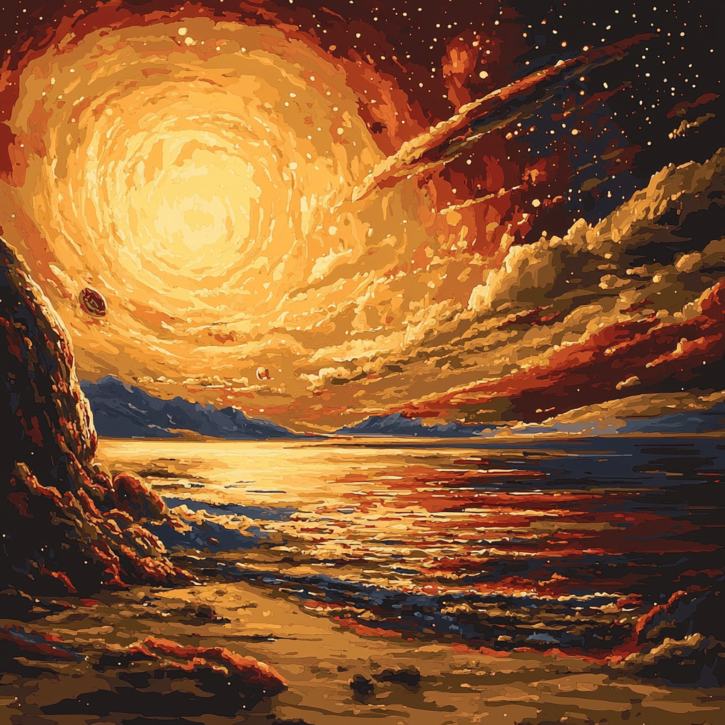 Caravaggio Inspired Cosmic Interlude Paint By Color