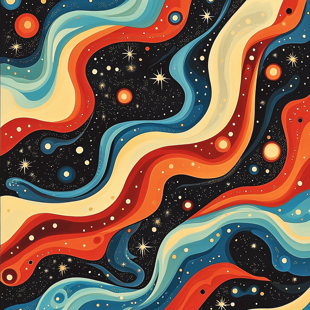 Yayoi Kusama Inspired Cosmic Reflection DIY Paint By Numbers