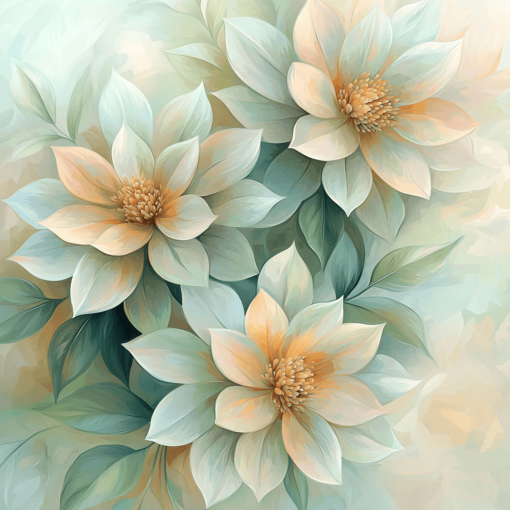 Leonardo Da Vinci Inspired Ethereal Petals Painting Number Kit