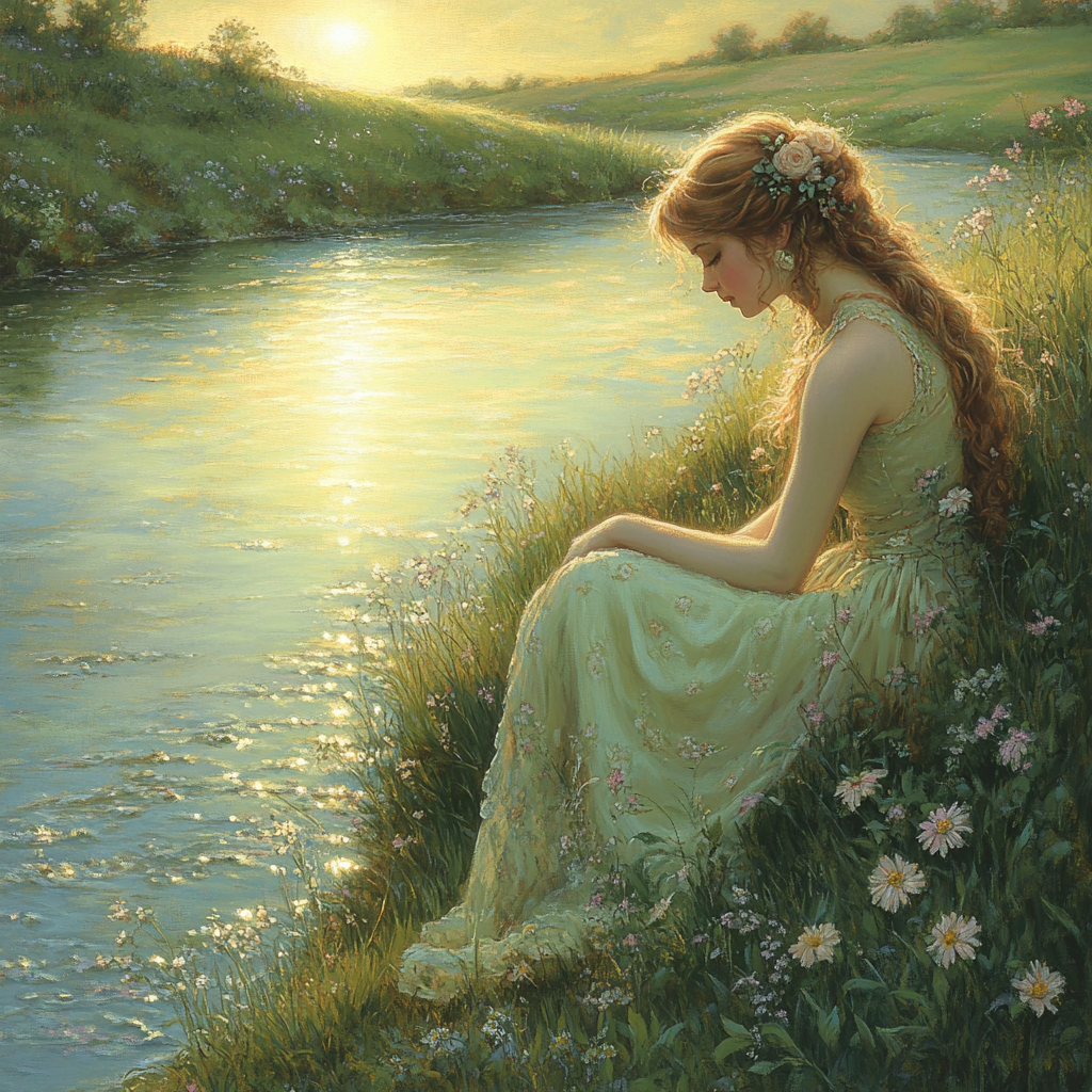 John William Waterhouse Inspired Mythic Nymph Painting by numbers kit