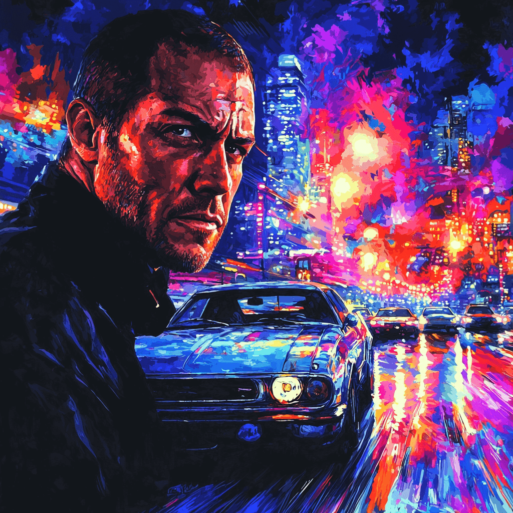 Vin Diesel: The Brotherhood Of Dominic Toretto Number Painting
