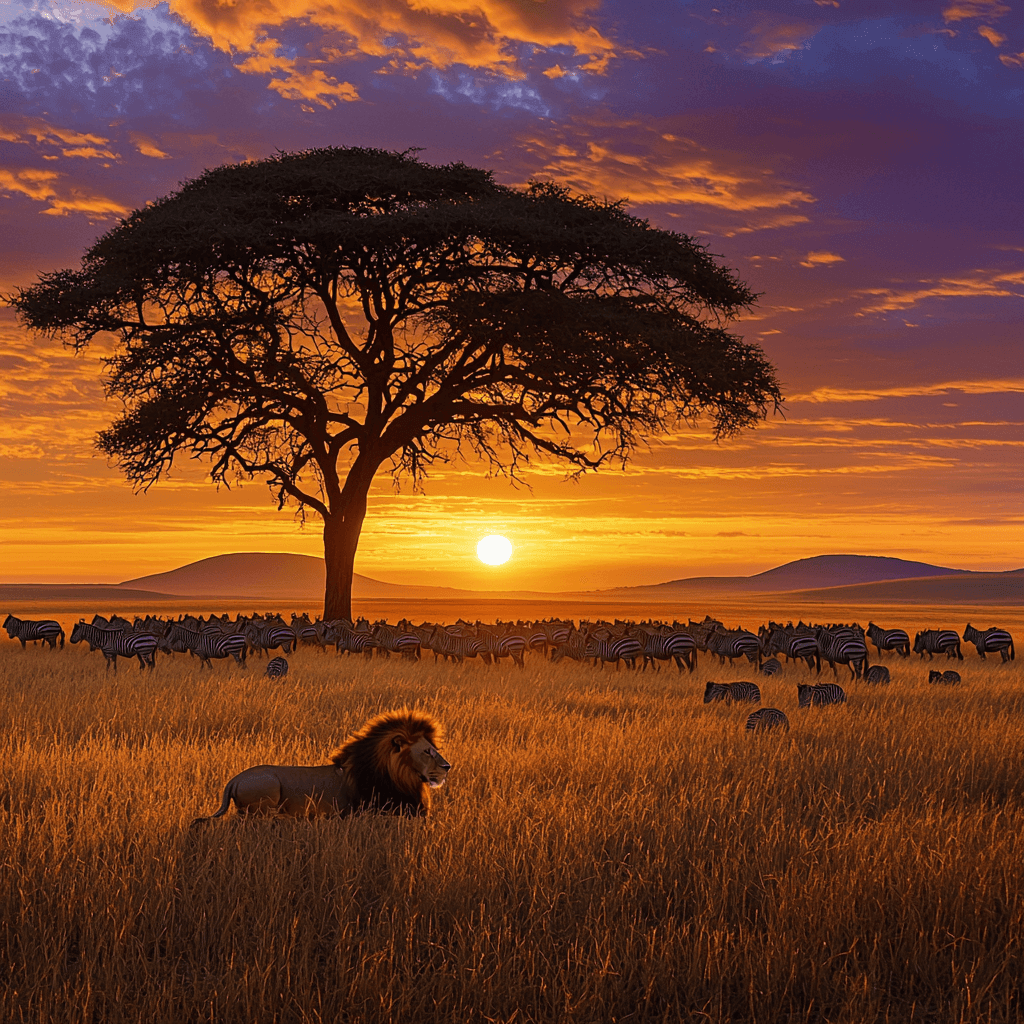 The Serengeti Numbered Painting Kits