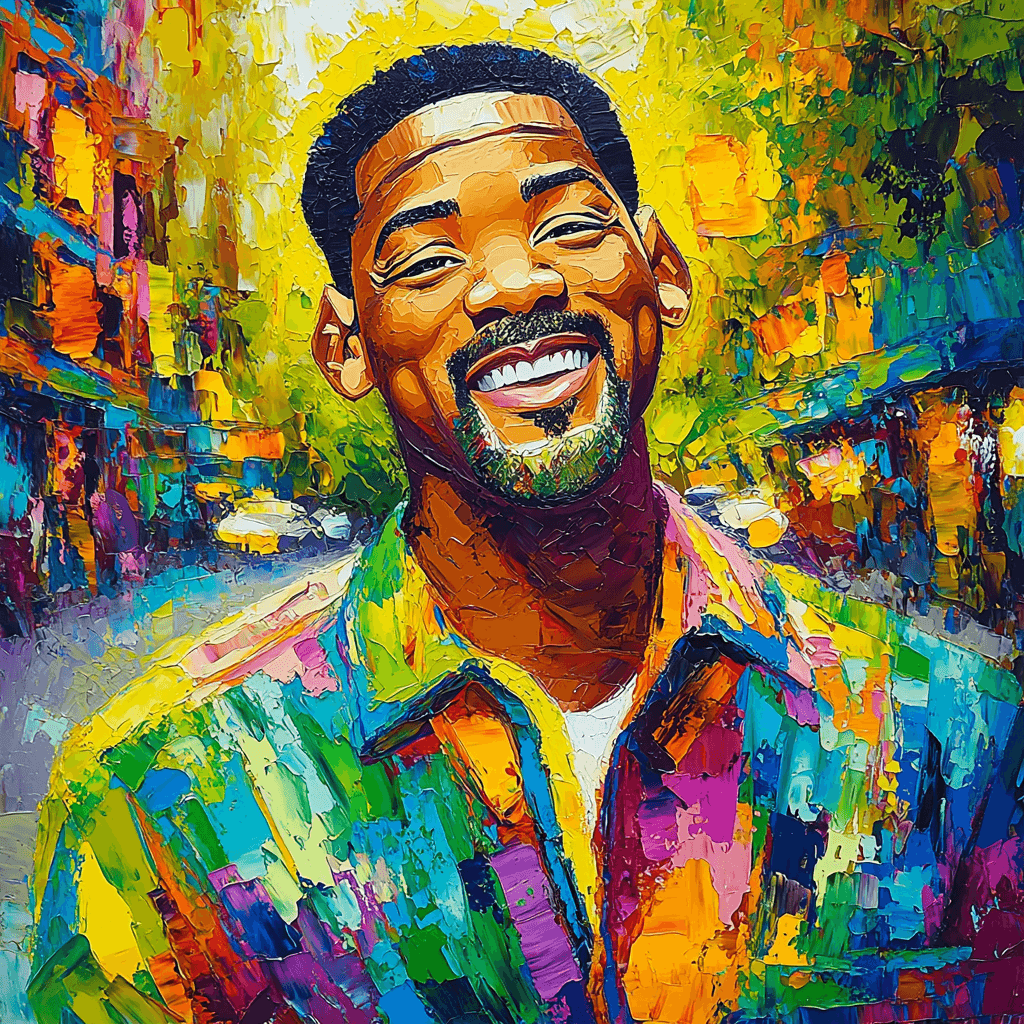 Will Smith: The Lively Charm Of A Fresh Prince Painting By Numbers Kit