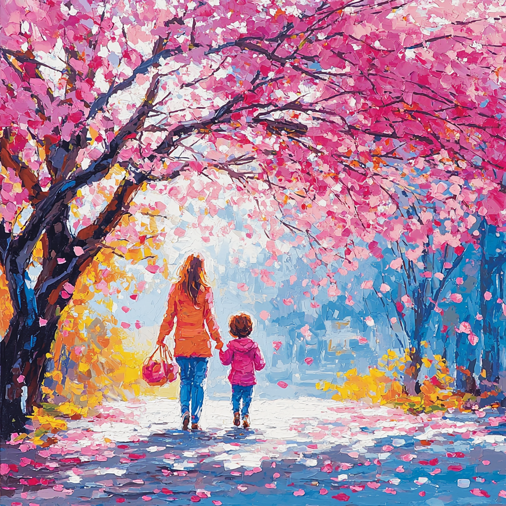 Sweet Spring Stroll Painting Number Kit