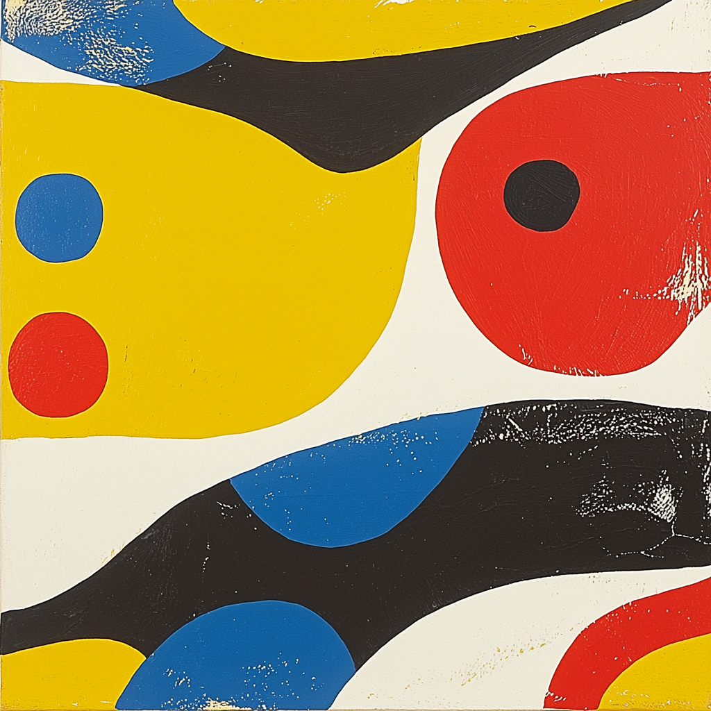 Joan Miró Inspired Imagination Unleashed Paint By Numbers Art