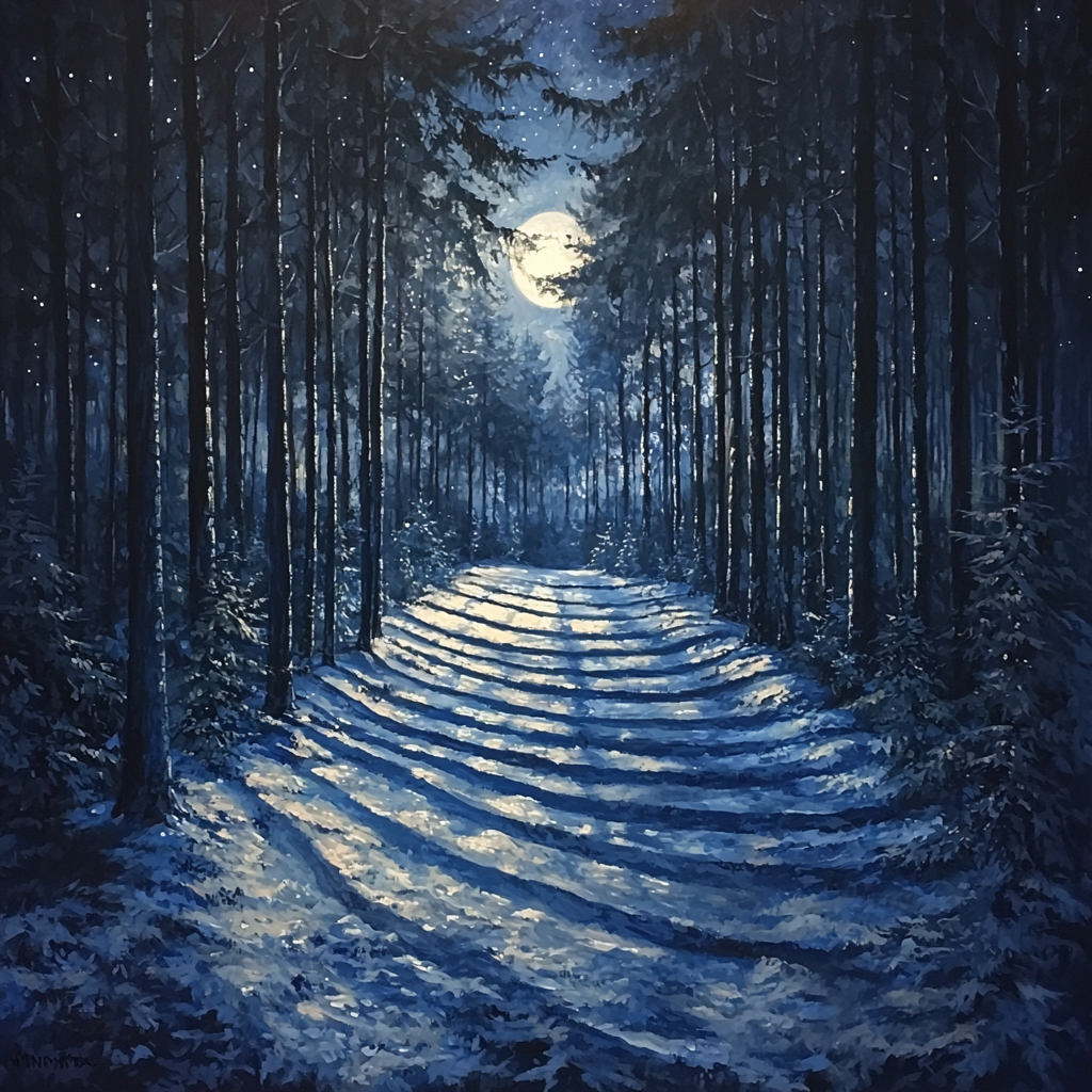 Caspar David Friedrich Inspired Nocturnal Whisper Painting By Numbers Kit