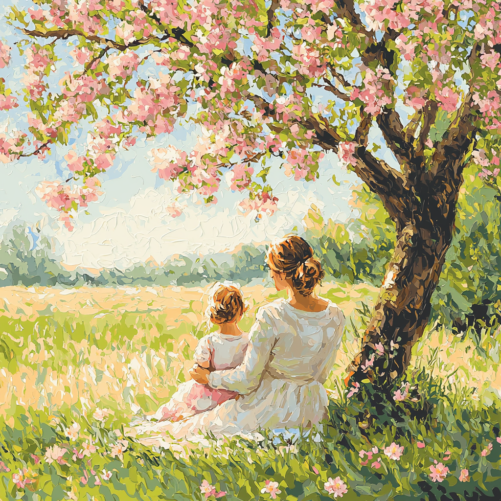 Cherry Blossom Walk Painting By Numbers Kit