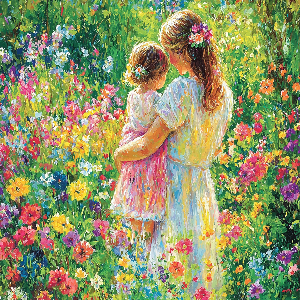 Hugs In The Garden Paint By Numbers Kits