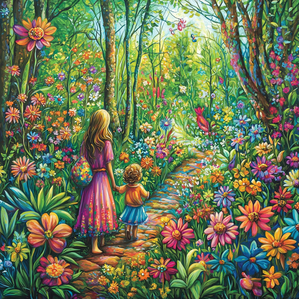 Journey Of Love Number Painting