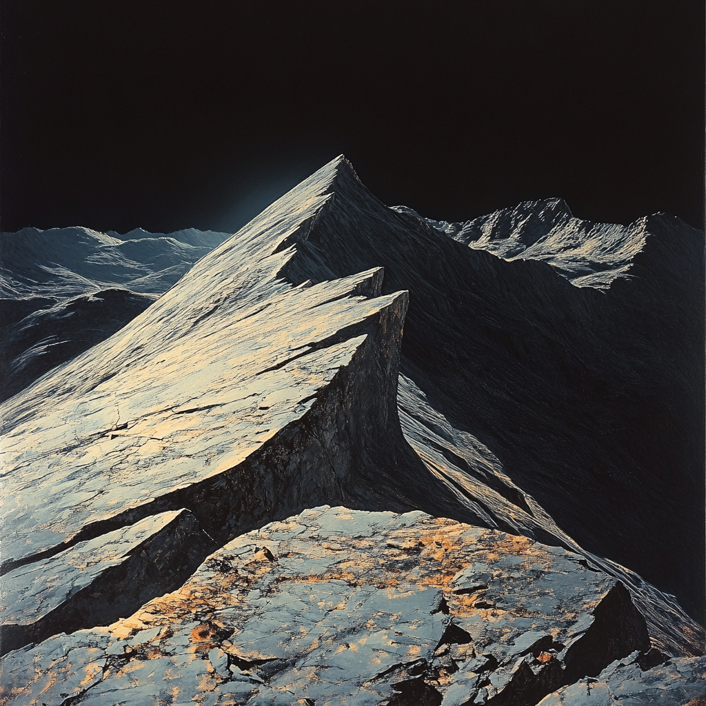 Caravaggio Inspired Mountain Shadow Paint by numbers kits