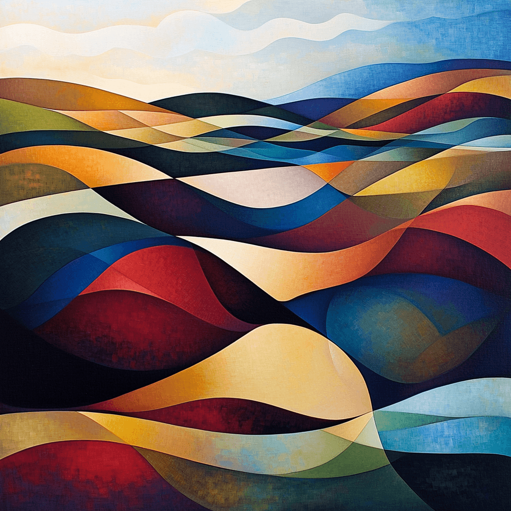 Paul Klee Inspired Chromatic Dreamscape Paint By Numbers Art