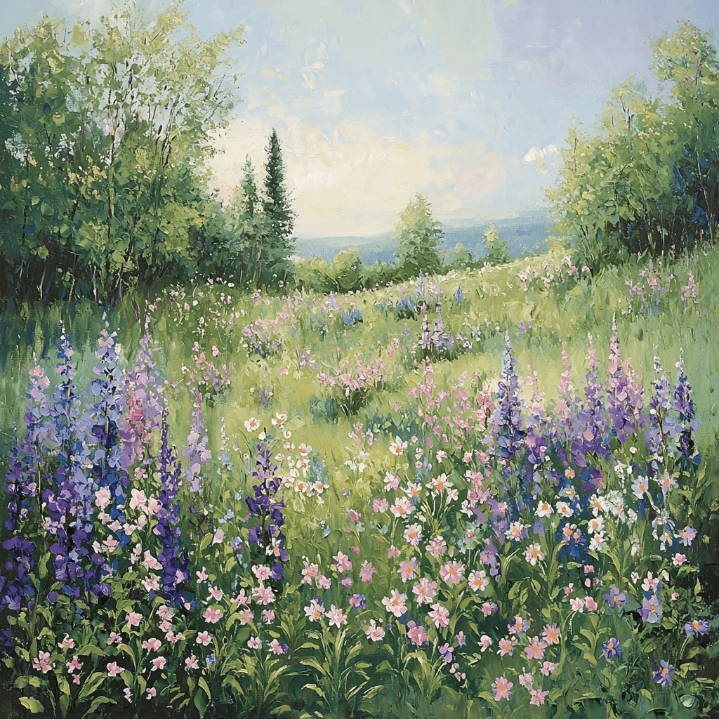 Claude Monet Inspired Ethereal Meadows Numbered Painting Kits