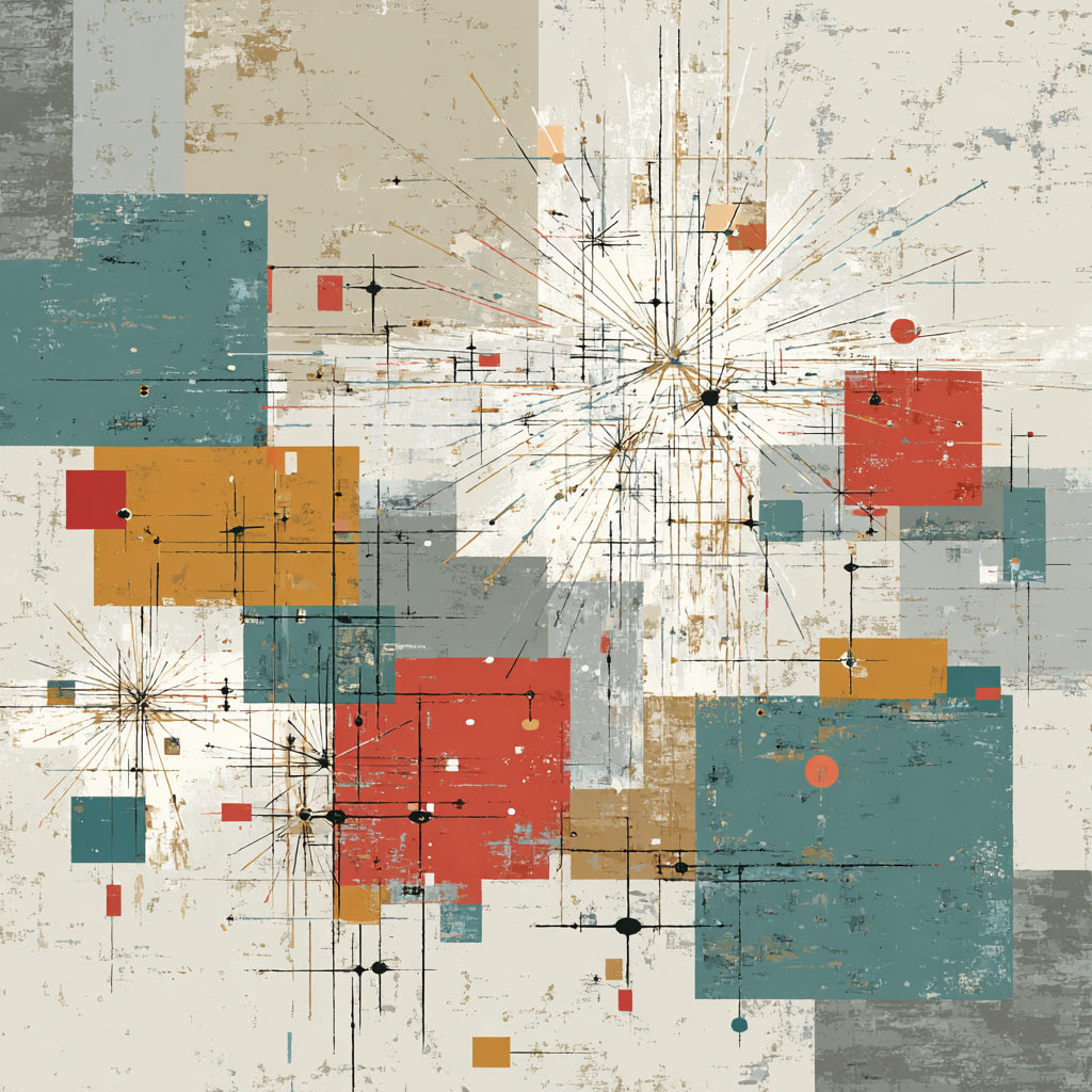 Paul Klee Inspired Star Map DIY paint by numbers