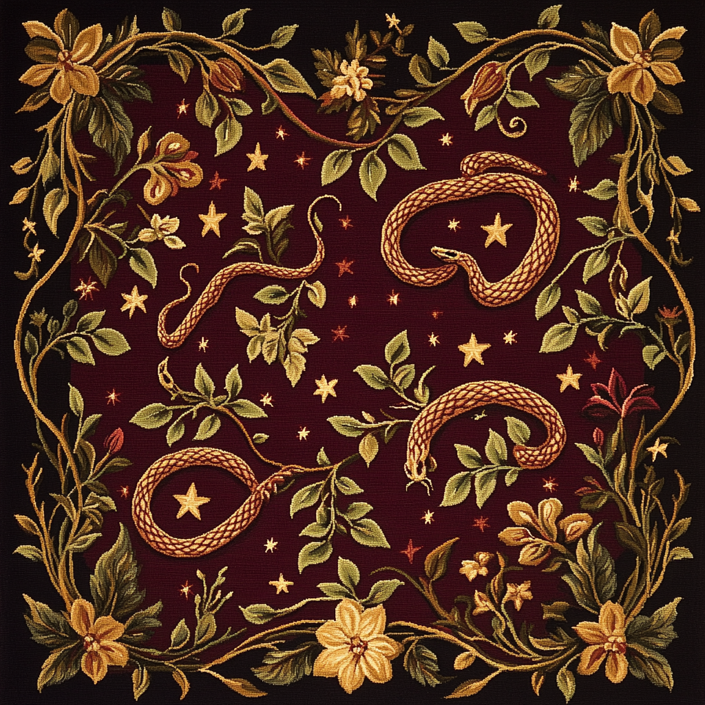 Frida Kahlo Inspired Serpent Sky Tapestry Paint by numbers kits