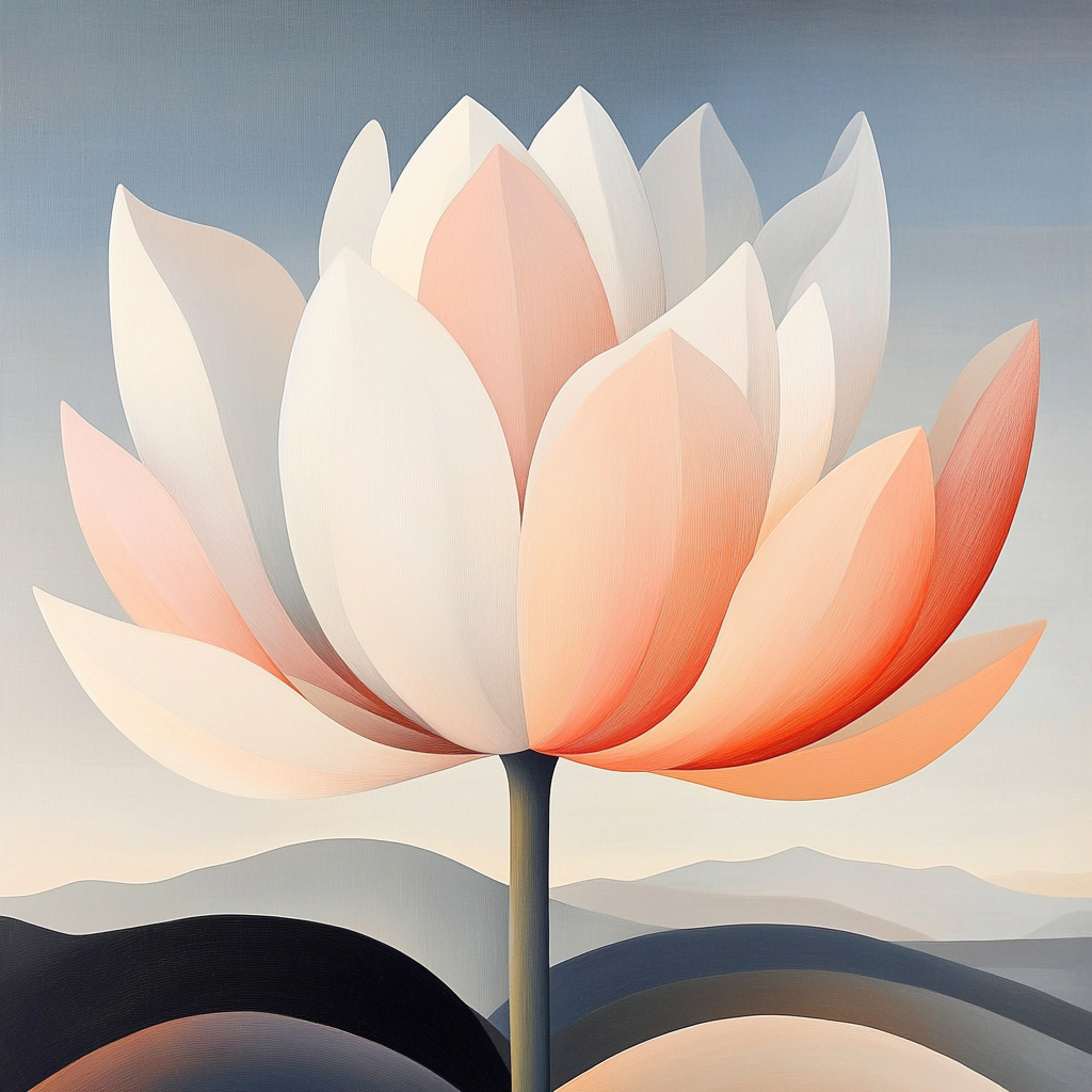 Georgia OKeeffe Inspired Desert Blooms Painting by numbers kit