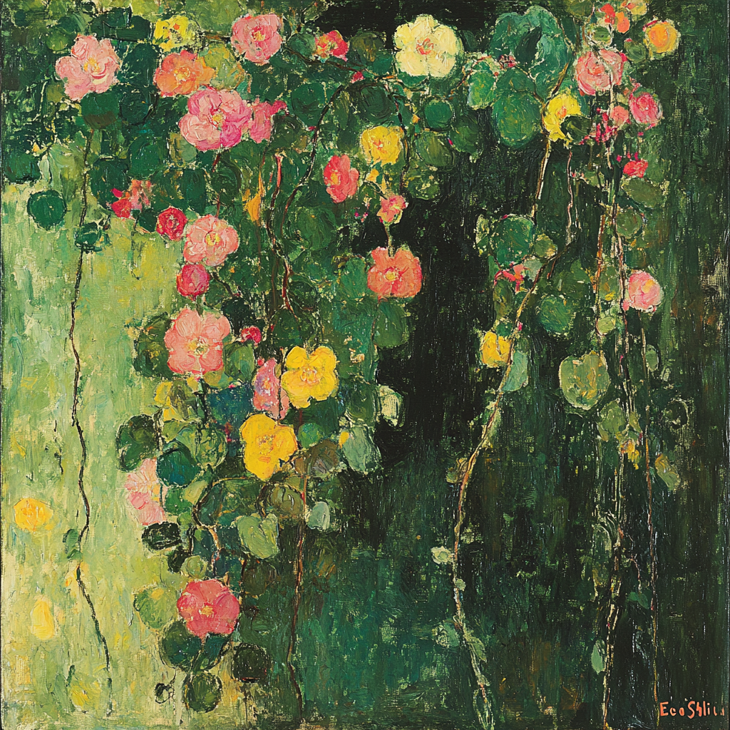 Egon Schiele Inspired Spring Symphony Numbered Painting Kits